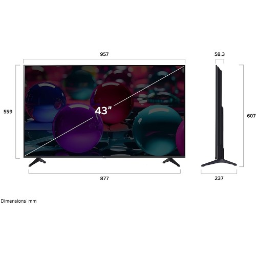 TV UHD LG 43UA73006LA SMART AI